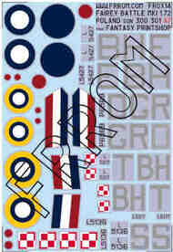 Fairey Battle MK.I Polish Ait Force GRoD, BHoE, BHoT, S A7 size FR0X14