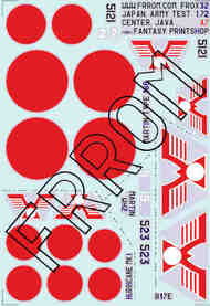 Japan, Army Test Center 1/72 nd size A7 (having one Martin Type 166) #FR0X32