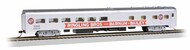  Bachmann  HO 85 Smooth-Side Dining Pie Car w/Lighted Interior Ringling Bros. & Barnum & Bailey (Red Unit #60012) BAC14807