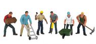  Bachmann  HO Scenescapes Construction Workers (6) w/Accessories BAC33105