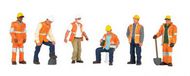  Bachmann  HO Scenescapes Maintenance Workers (6) w/Accessories BAC33106