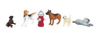  Bachmann  HO Scenescapes Dogs (5) & Fire Hydrant BAC33108