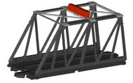  Bachmann  HO E-Z Track Truss Bridge Kit w/Blinking Light BAC44473