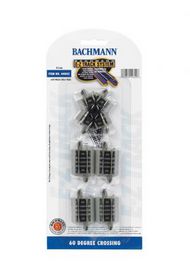  Bachmann  N 90deg Crossing w/Adapter Sections Nickel Silver Track (1/Cd) BAC44841
