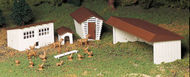  Bachmann  O Farm Outbuildings Kit (3 Kits)* BAC45604