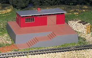  Bachmann  HO Storage Building w/Steam Whistle Sound Built-Up BAC46209