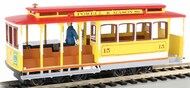  Bachmann  HO HO Cable Car w/Grip Man Yellow & Red BAC60538