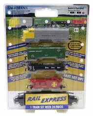  Bachmann  HO Rail Express Train Set (Battery Operated, not included) BAC958