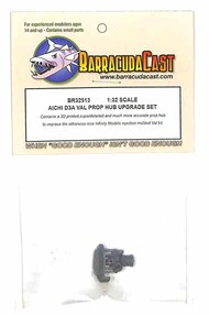  BarracudaCast  1/32 D3A Val Prop Hub Upgrade Set (INF kit) OUT OF STOCK IN US, HIGHER PRICED SOURCED IN EUROPE BARBR32513