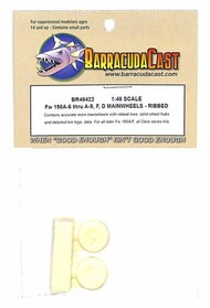 BarracudaCast  1/48 Fw.190A-6 thru A-8 Fw190F Fw.190D Main Wheels Ribbed OUT OF STOCK IN US, HIGHER PRICED SOURCED IN EUROPE BARBR48422