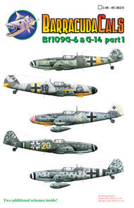  Barracuda Studio  1/48 Bf.109G-6 Part 1: Bf.109G-6. White Chevron of BARBC48231