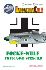 Fw.190A/F/D Airframe stencils #BARBC48373