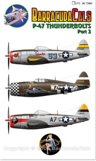  Barracuda Studio  1/72 P-47 Thunderbolts Pt 3: 'Schm OUT OF STOCK IN US, HIGHER PRICED SOURCED IN EUROPE BARBC72003