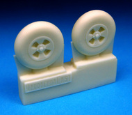Hawker Tempest Main Wheels, Smooth Tire (Resin) #BARBR72221