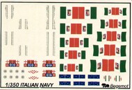  Begemot  1/350 Italian Navy Flags and Markings BT350-001