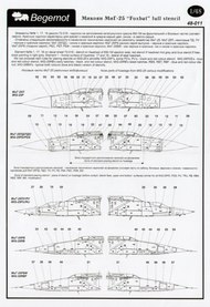  Begemot  1/48 Mikoyan MiG-25 Foxbat Stencil Data BT48011