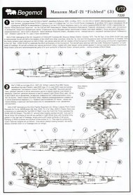  Begemot  1/72 Mikoyan MiG-21 Late versions Part 3. (12) BT72020