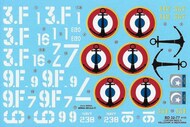  Berna Decals  1/32 French Curtiss SB2C-5 Helldiver over Indochina BER32077