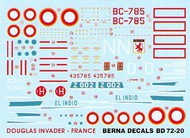  Berna Decals  1/72 Martin B-26C Invader France (4) BER72020