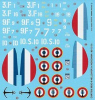  Berna Decals  1/72 French Curtiss SB2C-5 Helldiver over Indochina (revised) BER72070R
