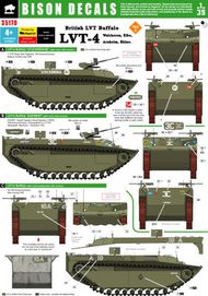  Bison Decals  1/35 British LVT-4 Water Buffalo #3. Holland and Germany 1944-45. BBD35170
