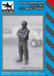 Blackdog  1/32 US Navy fighter pilot modern 1 OUT OF STOCK IN US, HIGHER PRICED SOURCED IN EUROPE BDF32151