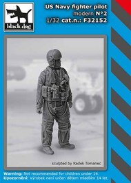  Blackdog  1/32 US Navy fighter pilot modern No.2 OUT OF STOCK IN US, HIGHER PRICED SOURCED IN EUROPE BDF32152