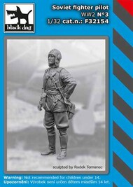  Blackdog  1/32 Soviet fighter pilot WW II No.3 OUT OF STOCK IN US, HIGHER PRICED SOURCED IN EUROPE BDF32154
