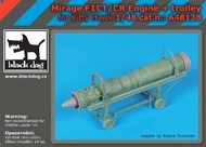  Blackdog  1/48 Dassault Mirage F.1CT/CR engine + trolley OUT OF STOCK IN US, HIGHER PRICED SOURCED IN EUROPE BDOA48138