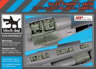  Blackdog  1/48 Sukhoi Su-25 engine + spine OUT OF STOCK IN US, HIGHER PRICED SOURCED IN EUROPE BDOA48164