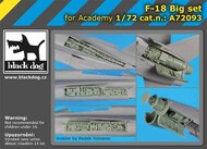 Blackdog  1/72 McDonnell-Douglas F/A-18 Hornet Big-Set OUT OF STOCK IN US, HIGHER PRICED SOURCED IN EUROPE BDOA72093