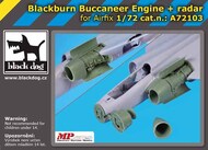  Blackdog  1/72 Blackburn Buccaneer engine +radar OUT OF STOCK IN US, HIGHER PRICED SOURCED IN EUROPE BDOA72103
