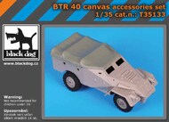  Blackdog  1/35 BTR 40 Canvas Accessories Set (TRP kit) BDT35133