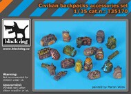  Blackdog  1/35 Civilian Backpacks Accessories Set BDT35170