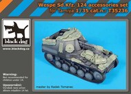  Blackdog  1/35 Wespe Sd.Kfz. 124 accessories set OUT OF STOCK IN US, HIGHER PRICED SOURCED IN EUROPE BDT35236