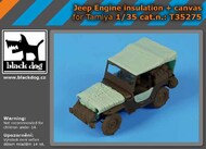  Blackdog  1/35 Jeep engine insulationt + canvas - Pre-Order Item BDT35275