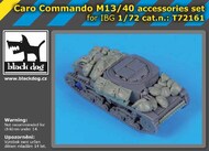  Blackdog  1/72 Carro Comando M13/40 accessories set OUT OF STOCK IN US, HIGHER PRICED SOURCED IN EUROPE BDT72161