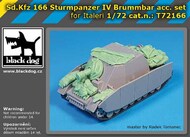 Sd.Kfz.166 Sturmpanzer IV Brummbar accessories #BDT72166