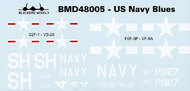  Blackbird Models  1/48 U.S. Navy Blues Pt:2 BMD48005