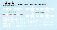  Blackbird Models  1/72 U.S. Navy Blues Pt:2 BMD72009