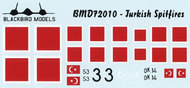  Blackbird Models  1/72 Turkish Supermarine Spitfires BMD72010
