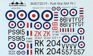  Blackbird Models  1/72 Post War RAF Pt:1 BMD72019