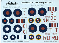  Blackbird Models  1/72 de Havilland Mosquito Pt:1 BMD72025