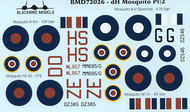  Blackbird Models  1/72 de Havilland Mosquito Pt:2 BMD72026