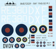  Blackbird Models  1/72 RAF 1945-50 Pt:1 BMD72029