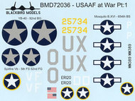  Blackbird Models  1/72 USAAF at War Pt:1 BMD72036