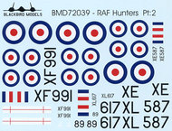  Blackbird Models  1/72 RAF Hawker Hunters Pt:2 BMD72039