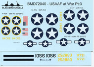  Blackbird Models  1/72 USAAF at War Pt:3 BMD72040