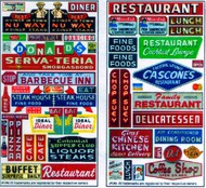Restaurant & Cafe Storefront Signs (2) #BLS136