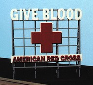 American Red Cross Billboard Kit For HO, S, O Scale #BLS2519